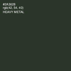 #2A3628 - Heavy Metal Color Image